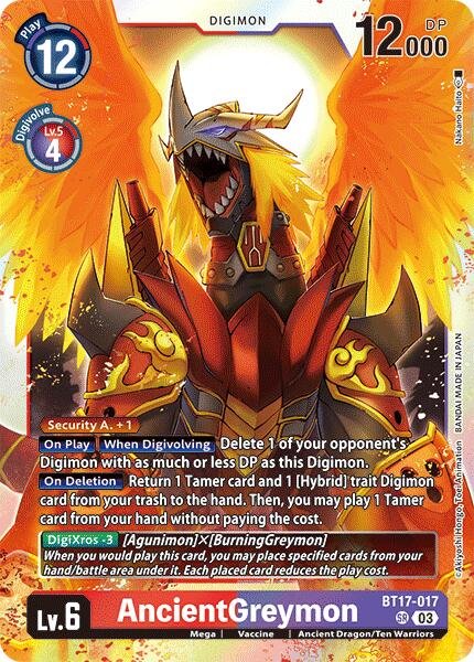 AncientGreymon [BT17-017] [Secret Crisis] | Anubis Games and Hobby