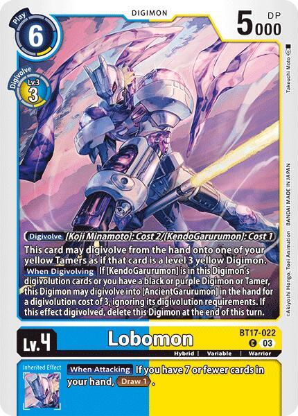 Lobomon [BT17-022] [Secret Crisis] | Anubis Games and Hobby