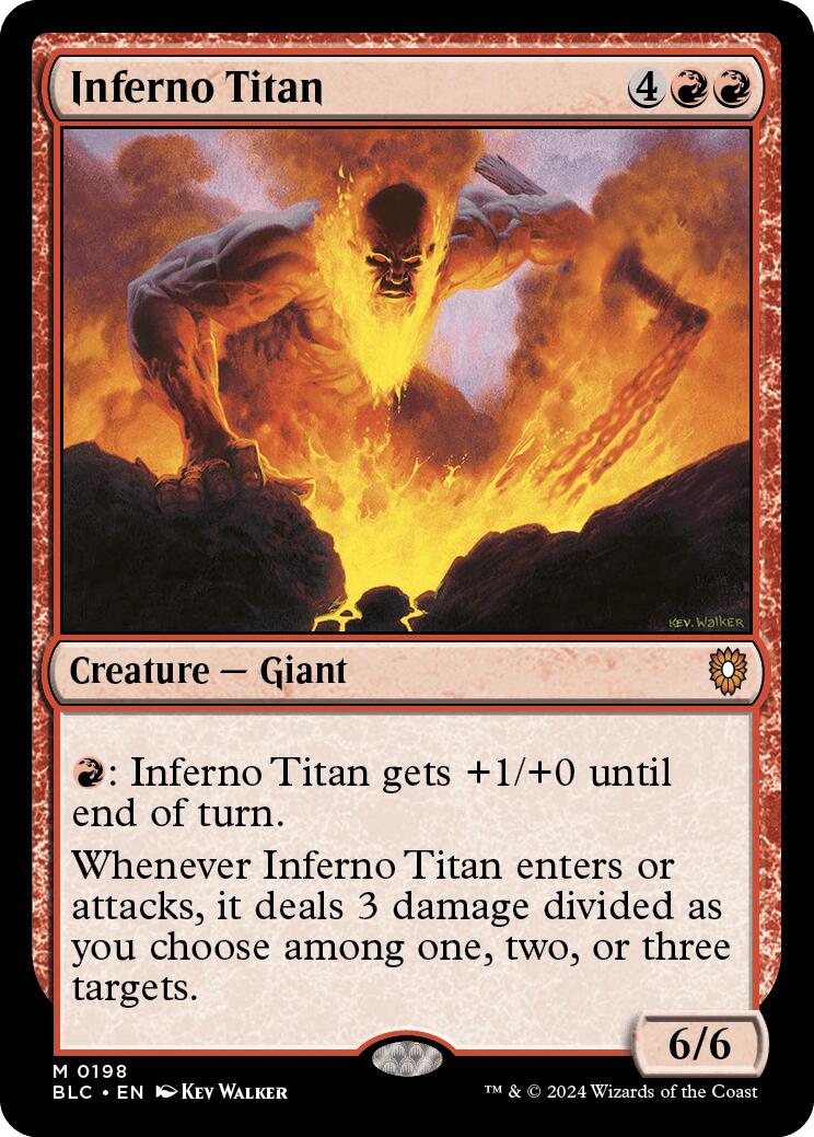 Inferno Titan [Bloomburrow Commander] | Anubis Games and Hobby