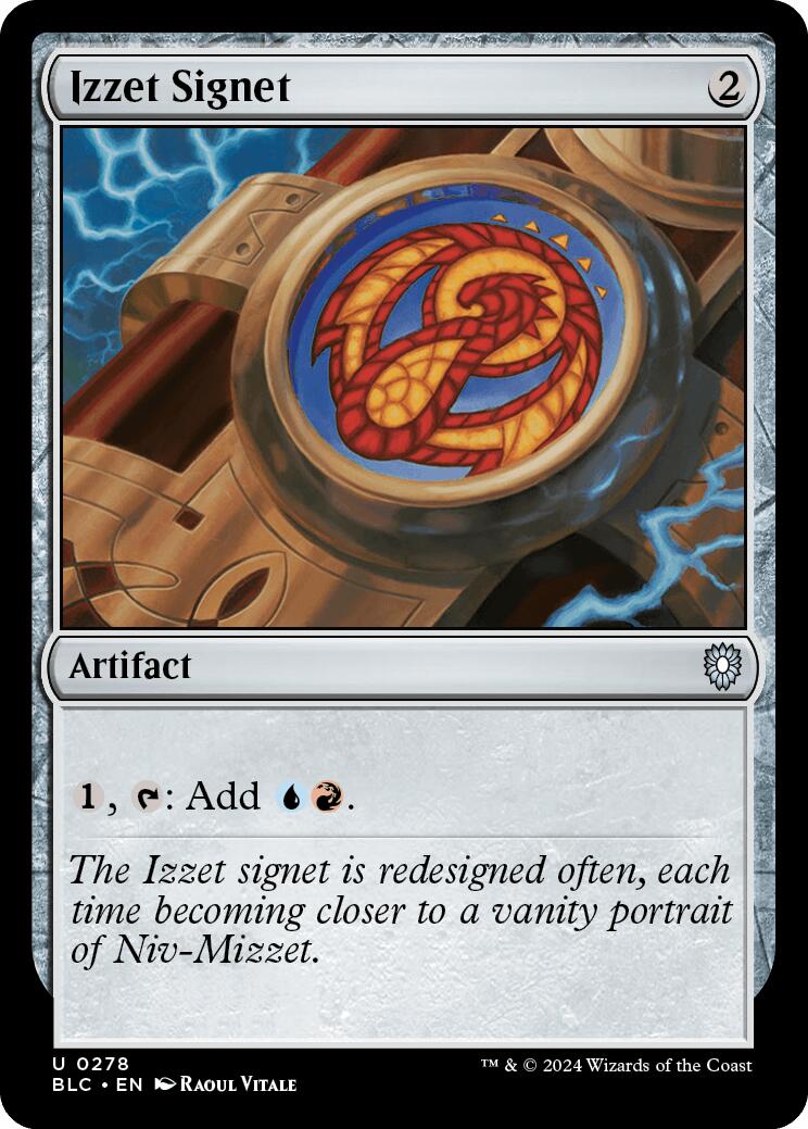 Izzet Signet [Bloomburrow Commander] | Anubis Games and Hobby