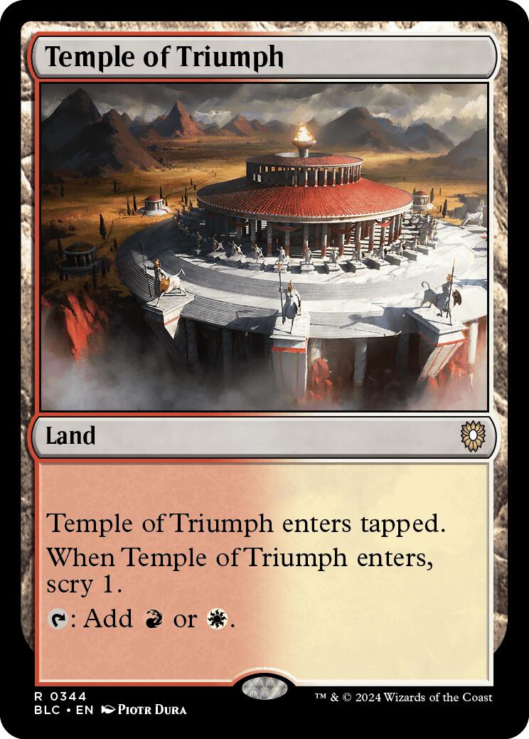 Temple of Triumph [Bloomburrow Commander] | Anubis Games and Hobby