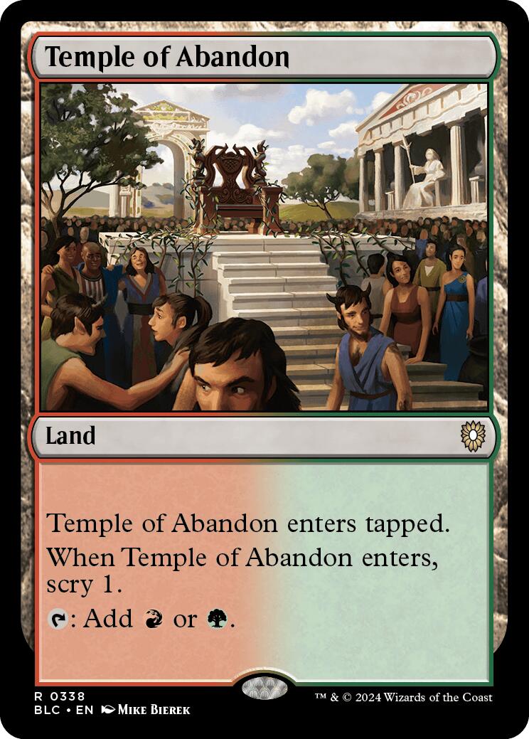 Temple of Abandon [Bloomburrow Commander] | Anubis Games and Hobby