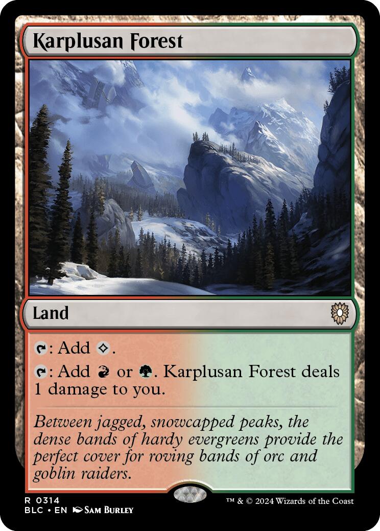 Karplusan Forest [Bloomburrow Commander] | Anubis Games and Hobby