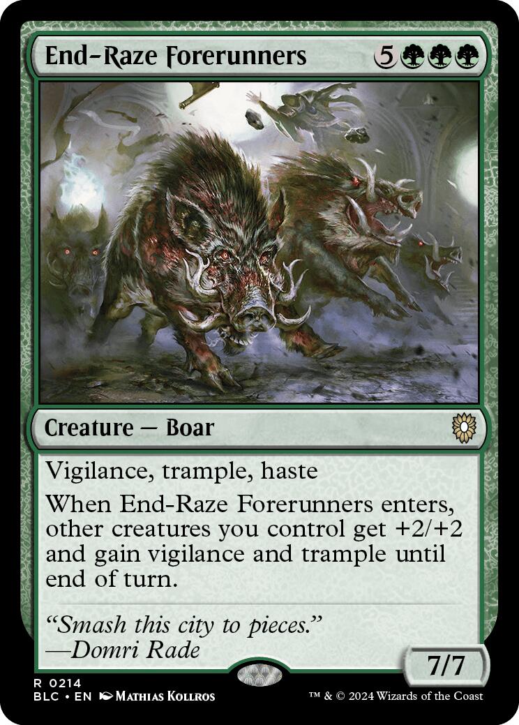 End-Raze Forerunners [Bloomburrow Commander] | Anubis Games and Hobby