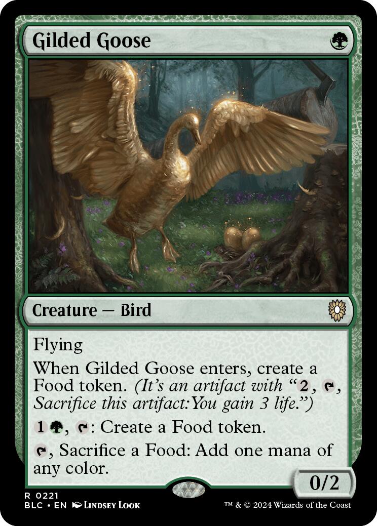 Gilded Goose [Bloomburrow Commander] | Anubis Games and Hobby