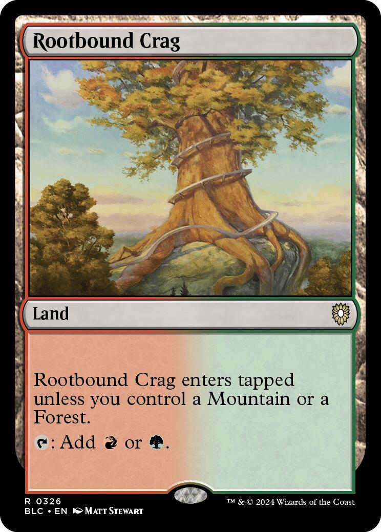 Rootbound Crag [Bloomburrow Commander] | Anubis Games and Hobby