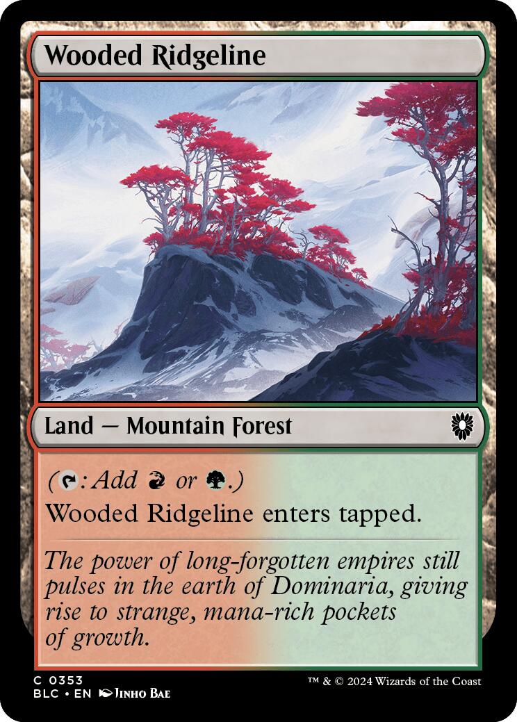 Wooded Ridgeline [Bloomburrow Commander] | Anubis Games and Hobby