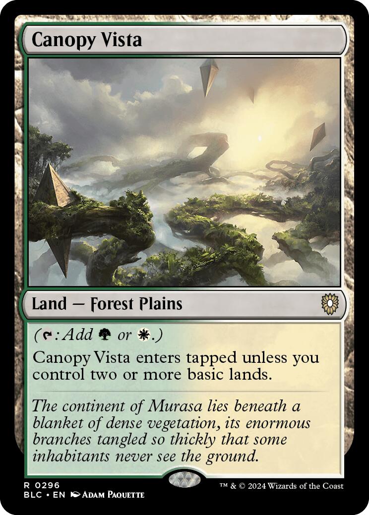 Canopy Vista [Bloomburrow Commander] | Anubis Games and Hobby