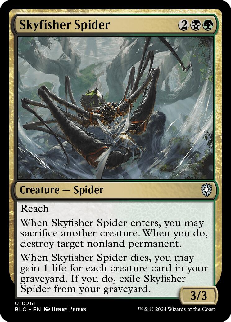 Skyfisher Spider [Bloomburrow Commander] | Anubis Games and Hobby
