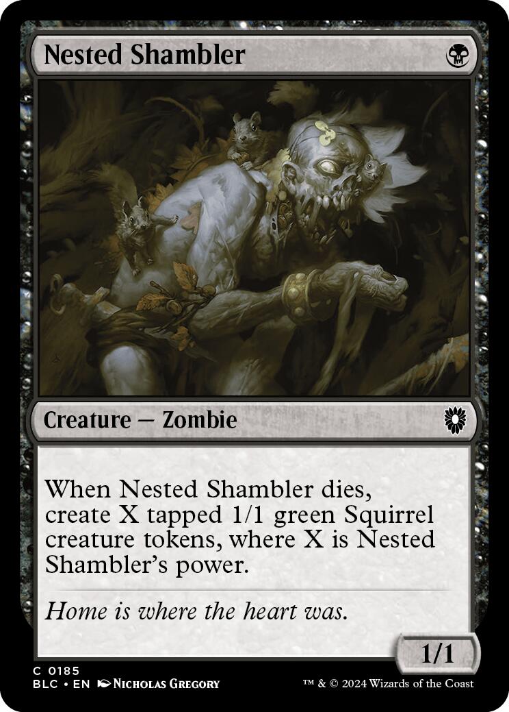 Nested Shambler [Bloomburrow Commander] | Anubis Games and Hobby