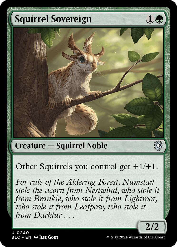 Squirrel Sovereign [Bloomburrow Commander] | Anubis Games and Hobby