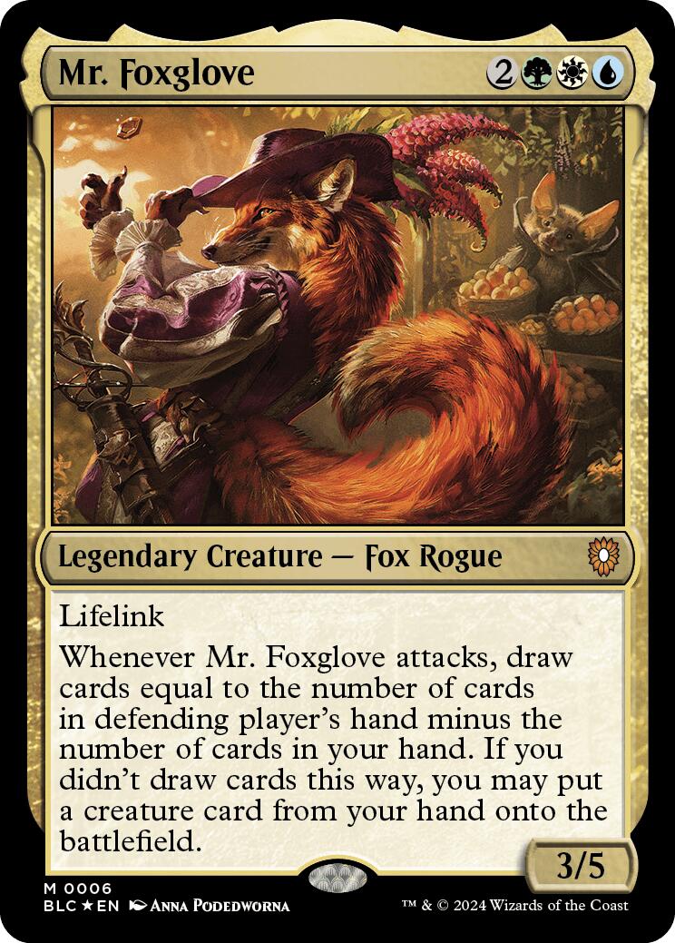 Mr. Foxglove [Bloomburrow Commander] | Anubis Games and Hobby