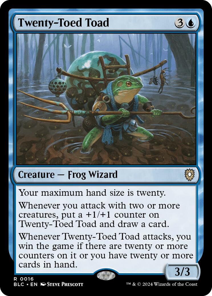 Twenty-Toed Toad [Bloomburrow Commander] | Anubis Games and Hobby