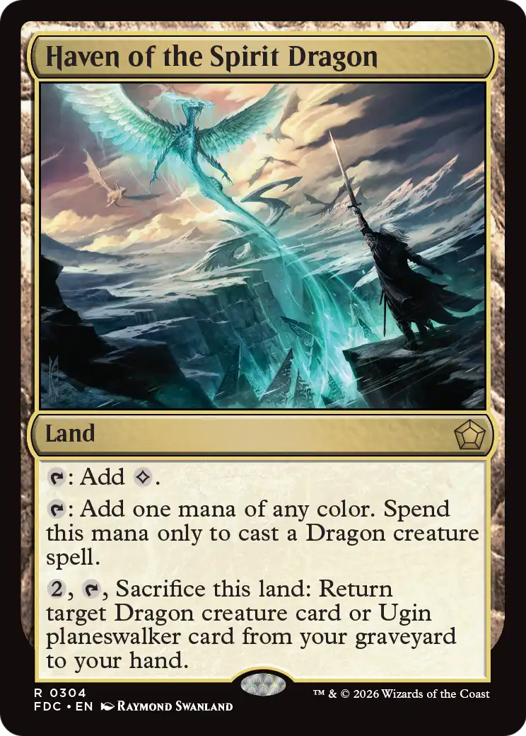 Haven of the Spirit Dragon [Foundations Commander] | Anubis Games and Hobby