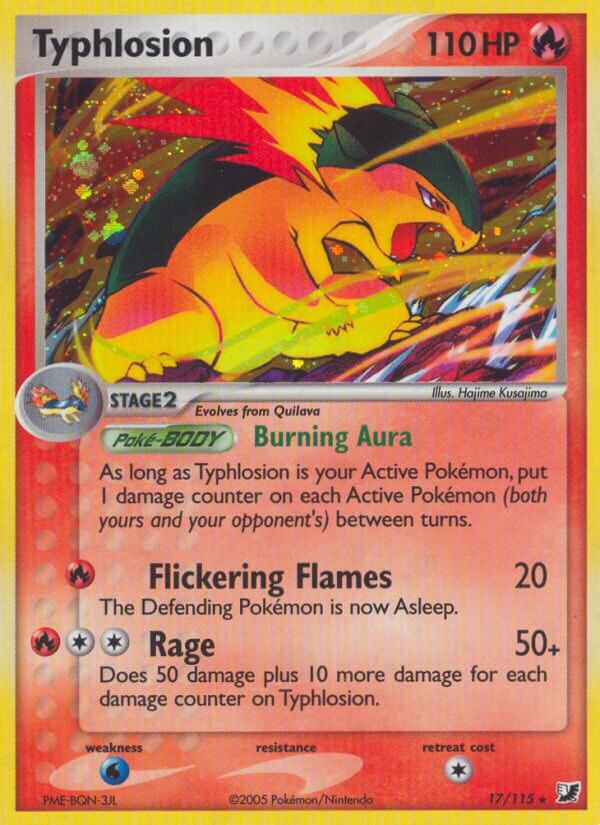 Typhlosion(17/115) (Theme Deck Exclusive) [EX: Unseen Forces] | Anubis Games and Hobby