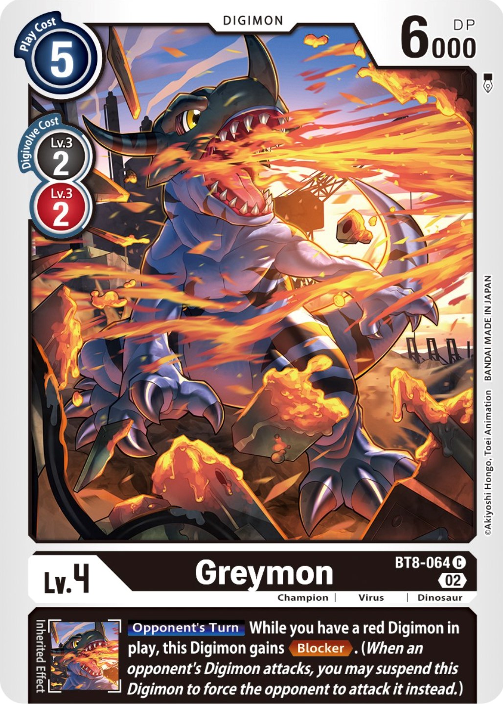 Greymon [BT8-064] (Winner Pack Dimensional Phase) [New Awakening Promos] | Anubis Games and Hobby