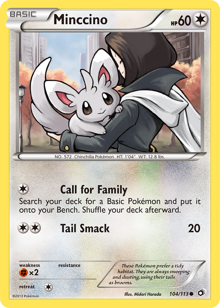 Minccino (104/113) [Black & White: Legendary Treasures] | Anubis Games and Hobby