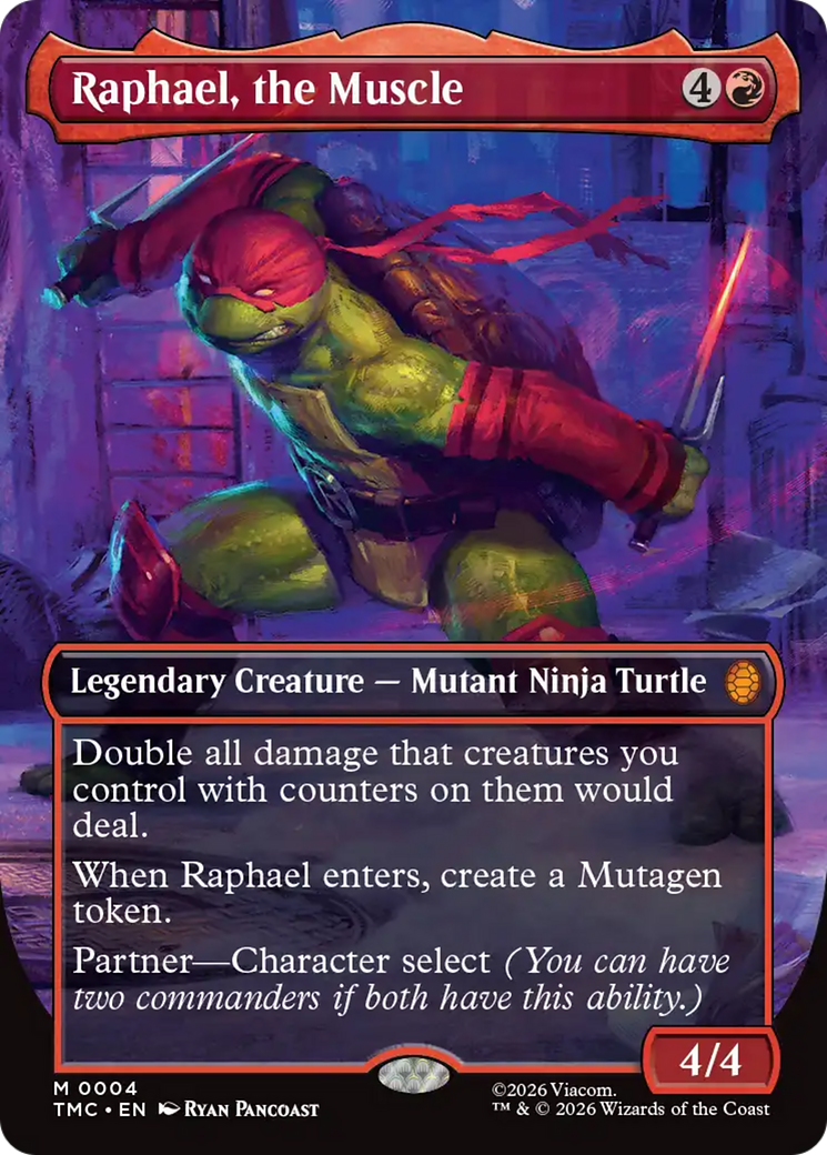 Raphael, the Muscle (Borderless) [Teenage Mutant Ninja Turtles Commander] | Anubis Games and Hobby