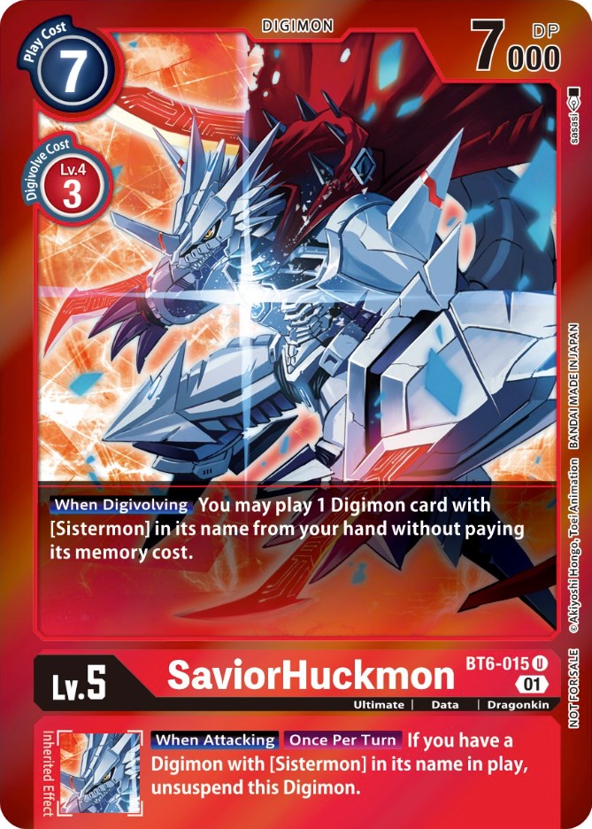 SaviorHuckmon [BT6-015] (Event Pack 3) [Double Diamond Promos] | Anubis Games and Hobby