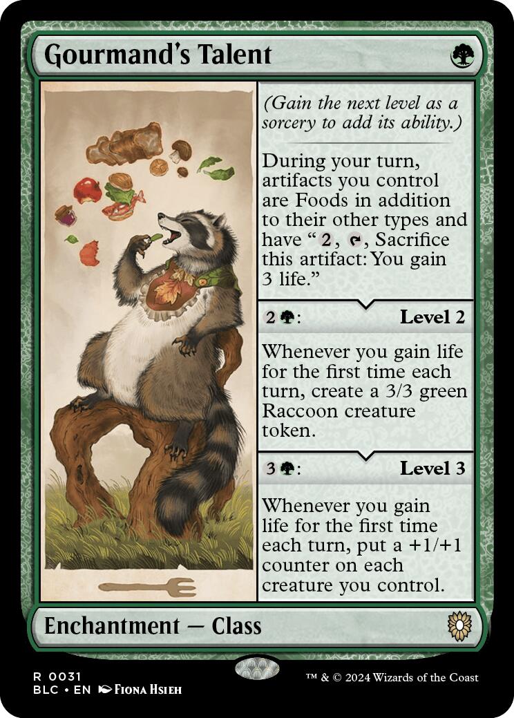 Gourmand's Talent [Bloomburrow Commander] | Anubis Games and Hobby