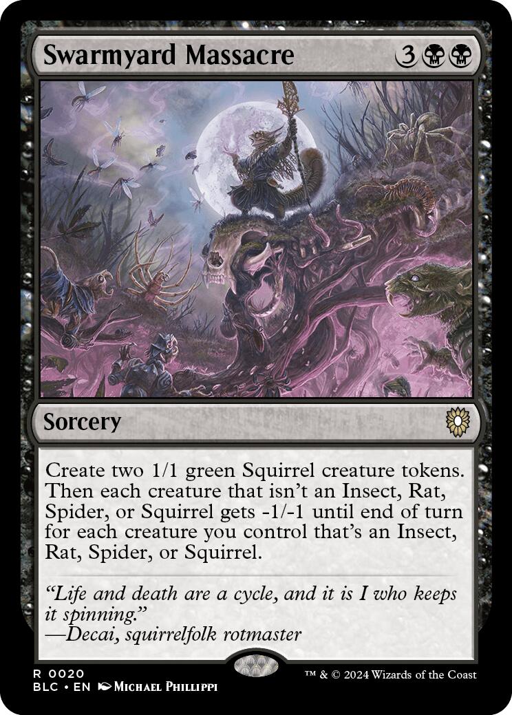 Swarmyard Massacre [Bloomburrow Commander] | Anubis Games and Hobby