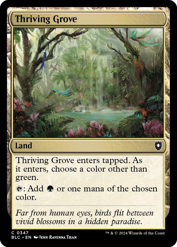 Thriving Grove [Bloomburrow Commander] | Anubis Games and Hobby