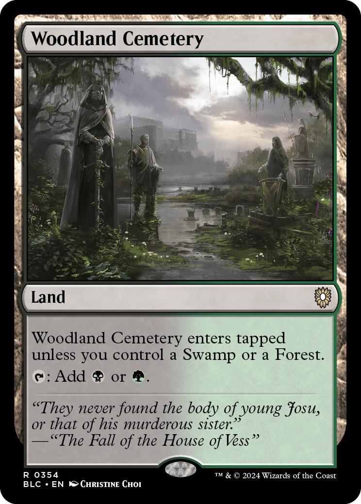 Woodland Cemetery [Bloomburrow Commander] | Anubis Games and Hobby