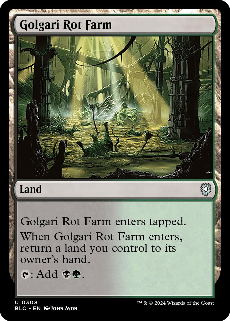 Golgari Rot Farm [Bloomburrow Commander] | Anubis Games and Hobby