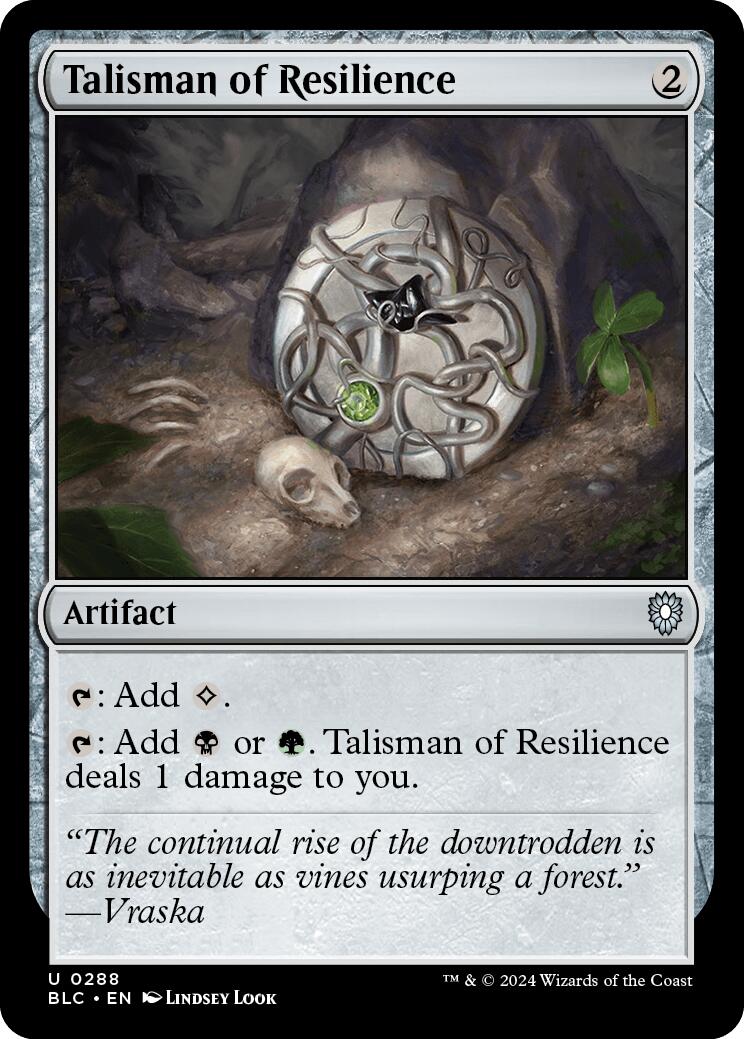 Talisman of Resilience [Bloomburrow Commander] | Anubis Games and Hobby