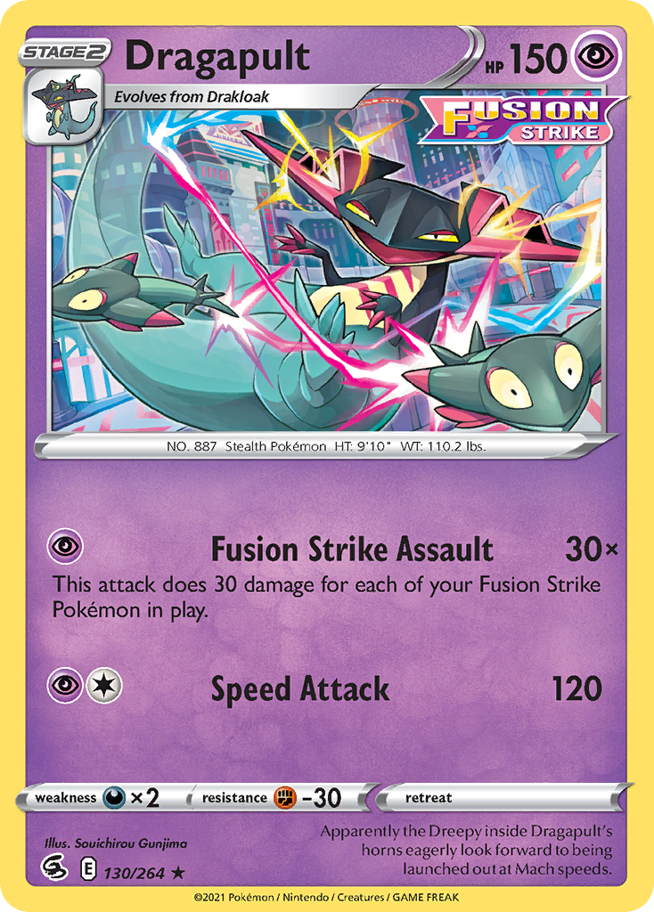 Dragapult (130/264) (Theme Deck Exclusive) [Sword & Shield: Fusion Strike] | Anubis Games and Hobby