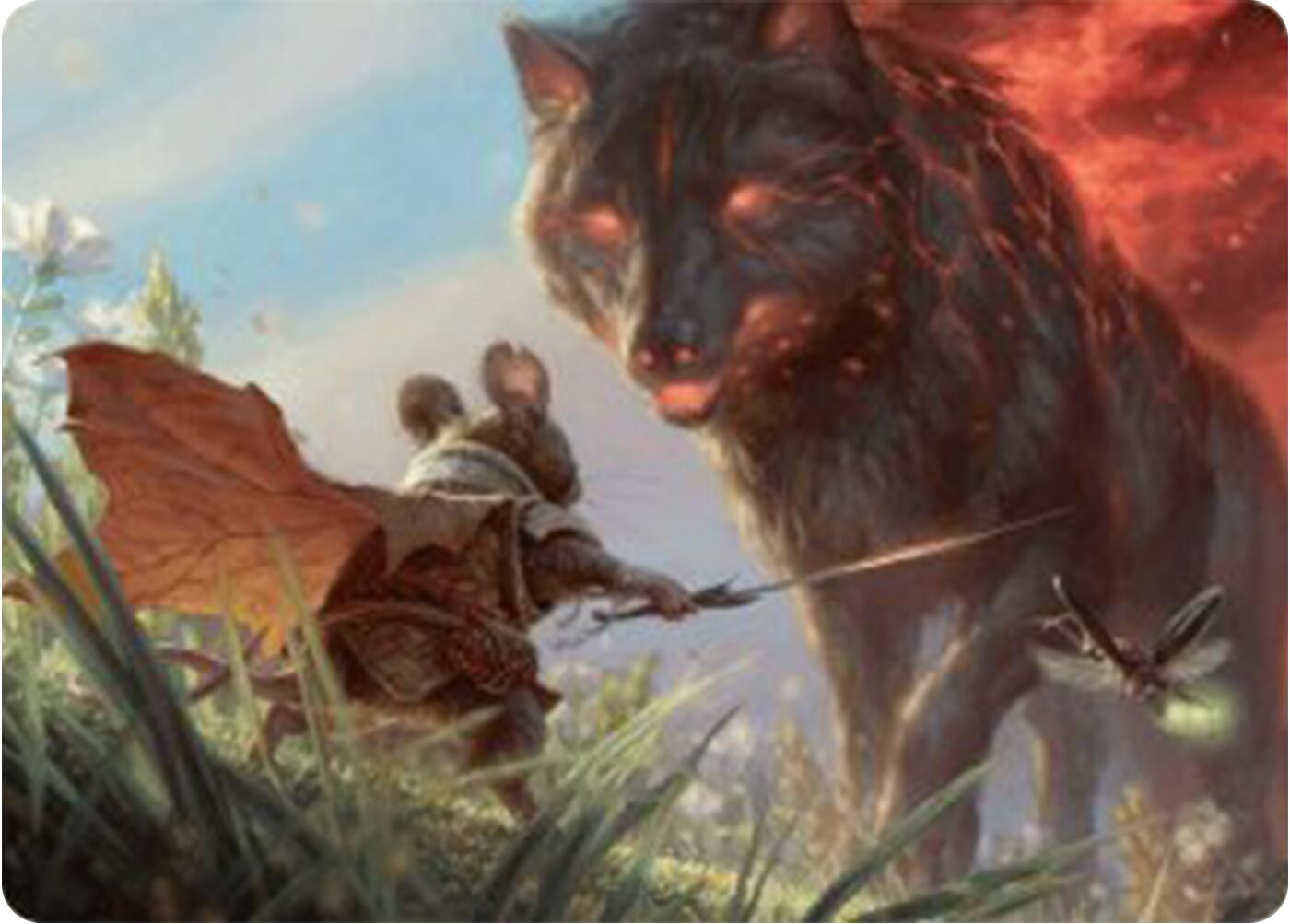 Repel Calamity Art Card [Bloomburrow Art Series] | Anubis Games and Hobby