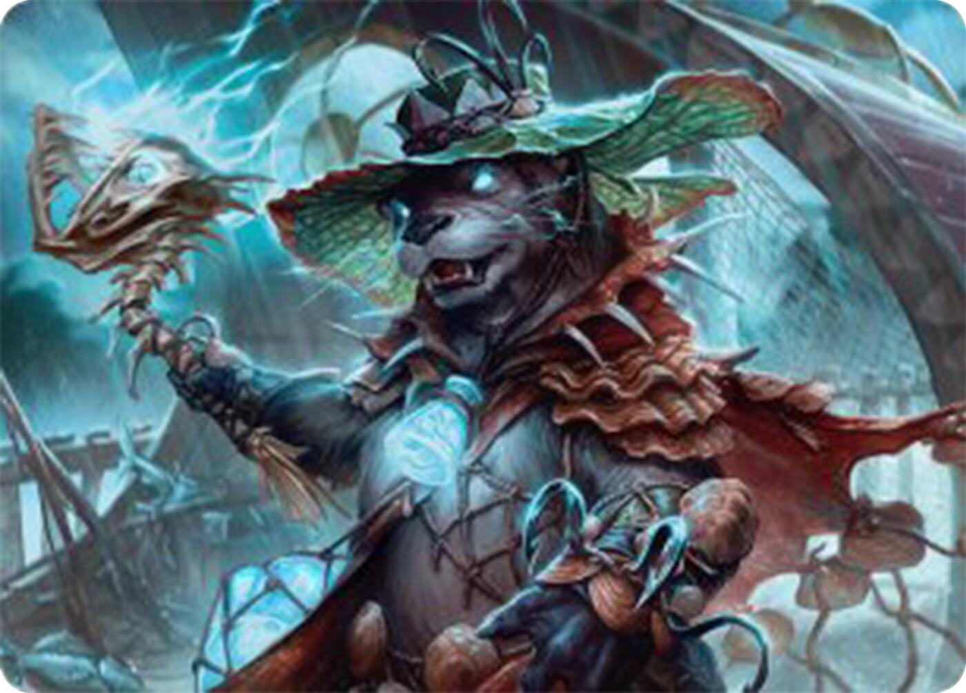 Tempest Angler Art Card [Bloomburrow Art Series] | Anubis Games and Hobby