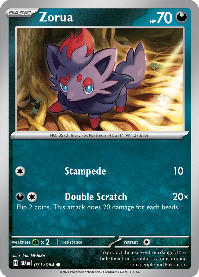 Zorua (031/064) [Scarlet & Violet: Shrouded Fable] | Anubis Games and Hobby