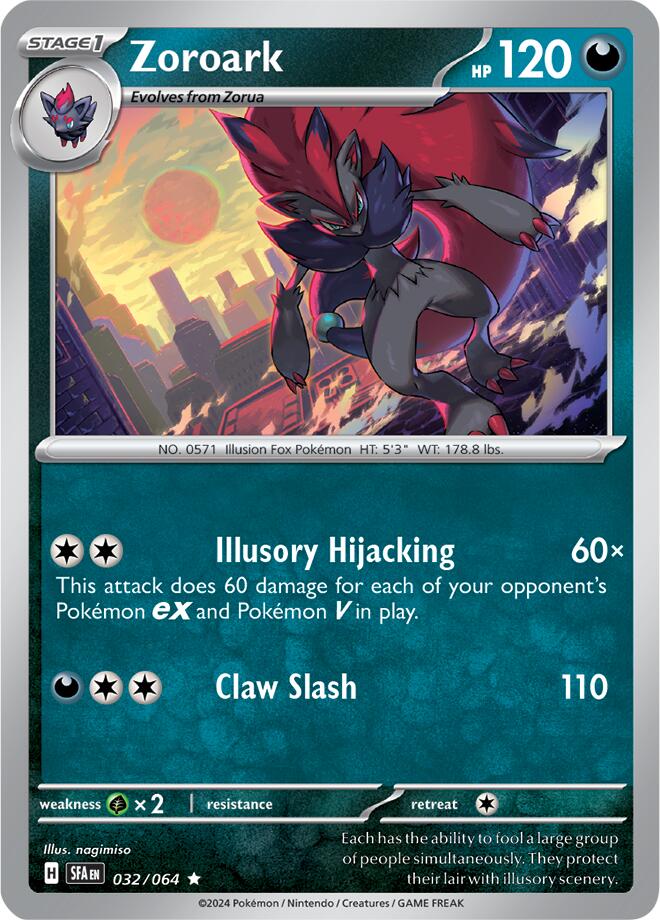 Zoroark (032/064) [Scarlet & Violet: Shrouded Fable] | Anubis Games and Hobby