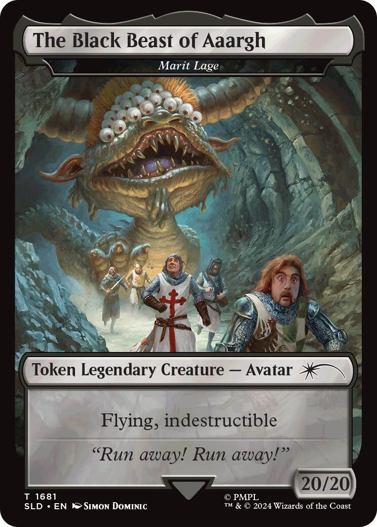 The Black Beast of Aaargh - Marit Lage Token [Secret Lair Drop Series] | Anubis Games and Hobby