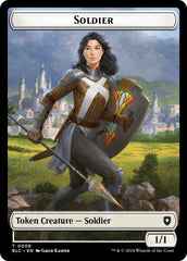 Soldier // Citizen Double-Sided Token [Bloomburrow Commander Tokens] | Anubis Games and Hobby