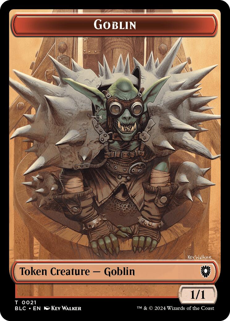 Goblin // Thopter Double-Sided Token [Bloomburrow Commander Tokens] | Anubis Games and Hobby