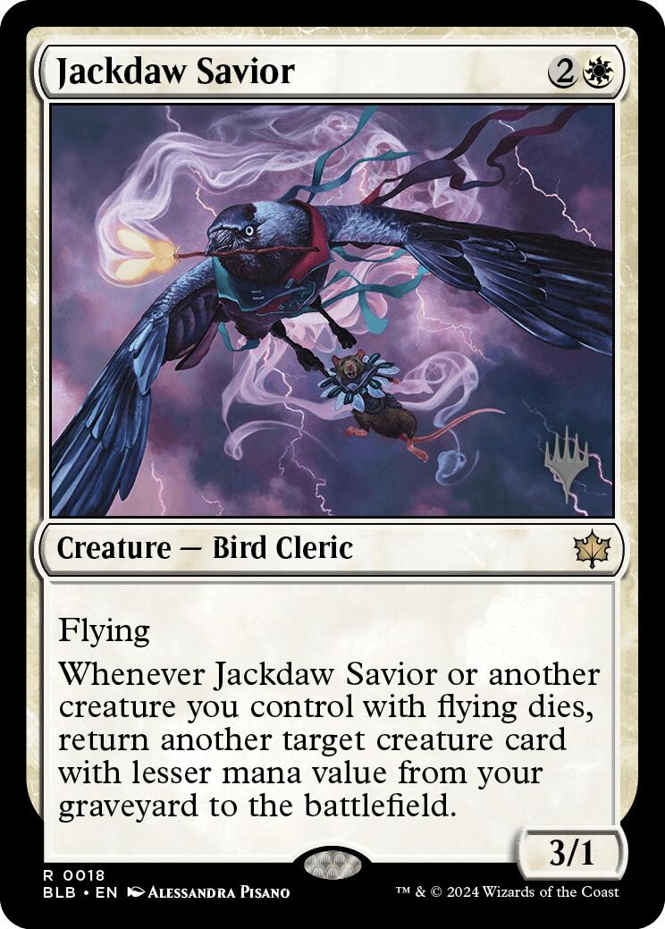 Jackdaw Savior (Promo Pack) [Bloomburrow Promos] | Anubis Games and Hobby