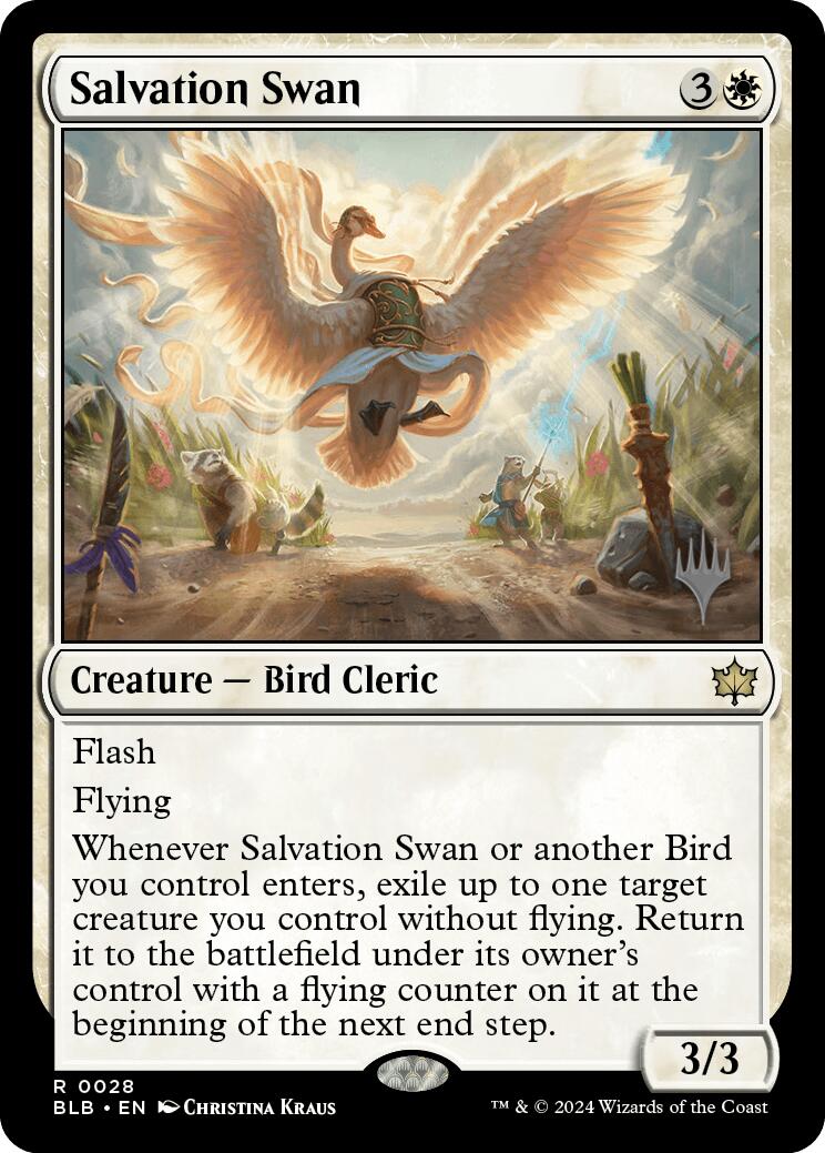 Salvation Swan (Promo Pack) [Bloomburrow Promos] | Anubis Games and Hobby