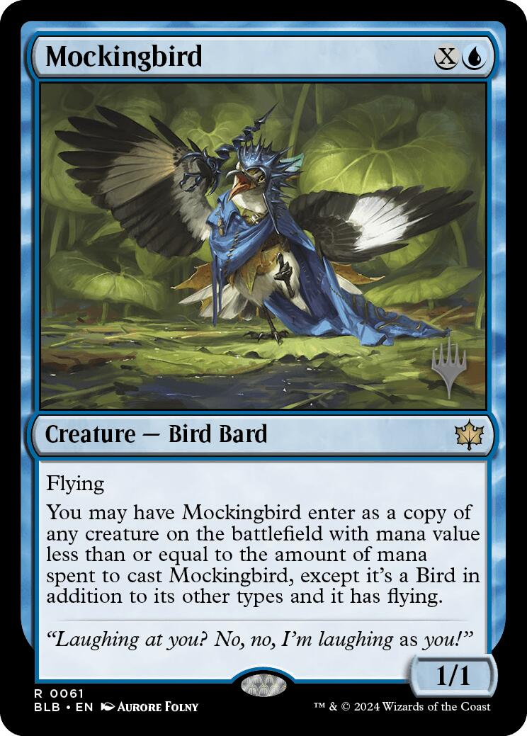 Mockingbird (Promo Pack) [Bloomburrow Promos] | Anubis Games and Hobby