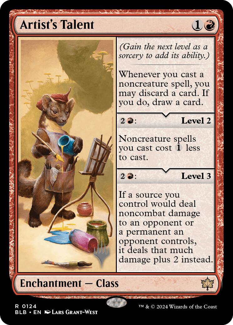 Artist's Talent (Promo Pack) [Bloomburrow Promos] | Anubis Games and Hobby