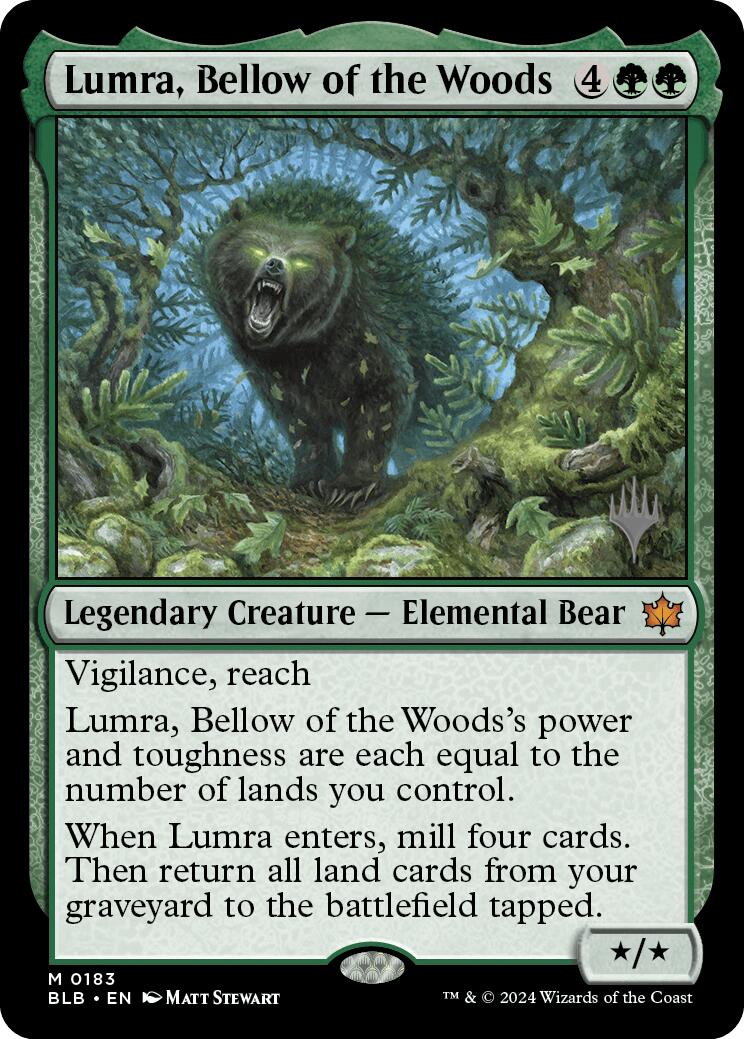 Lumra, Bellow of the Woods (Promo Pack) [Bloomburrow Promos] | Anubis Games and Hobby