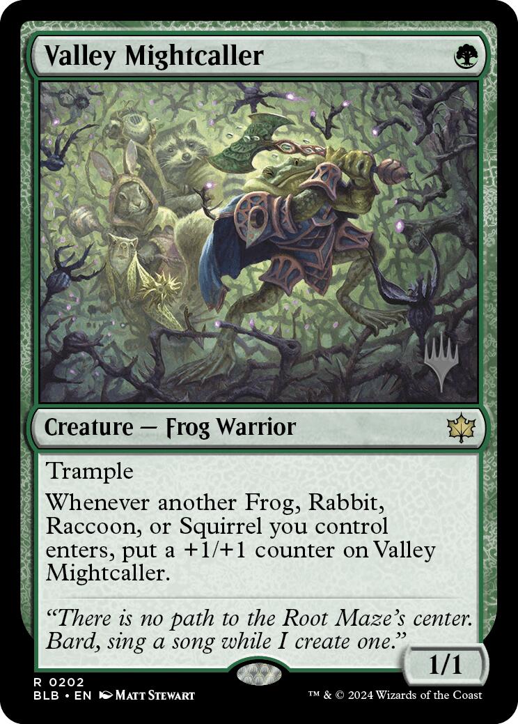 Valley Mightcaller (Promo Pack) [Bloomburrow Promos] | Anubis Games and Hobby