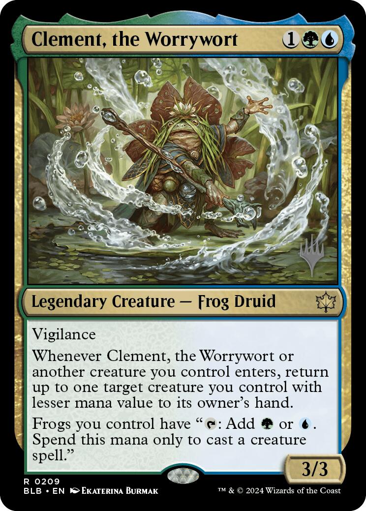 Clement, the Worrywort (Promo Pack) [Bloomburrow Promos] | Anubis Games and Hobby