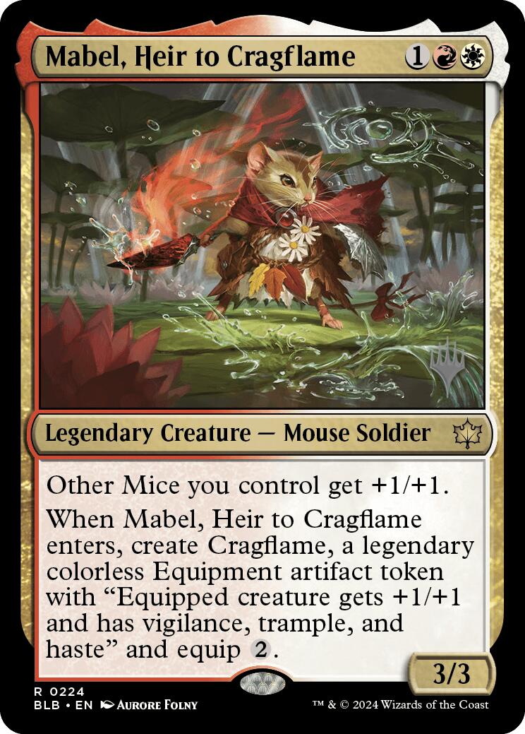 Mabel, Heir to Cragflame (Promo Pack) [Bloomburrow Promos] | Anubis Games and Hobby