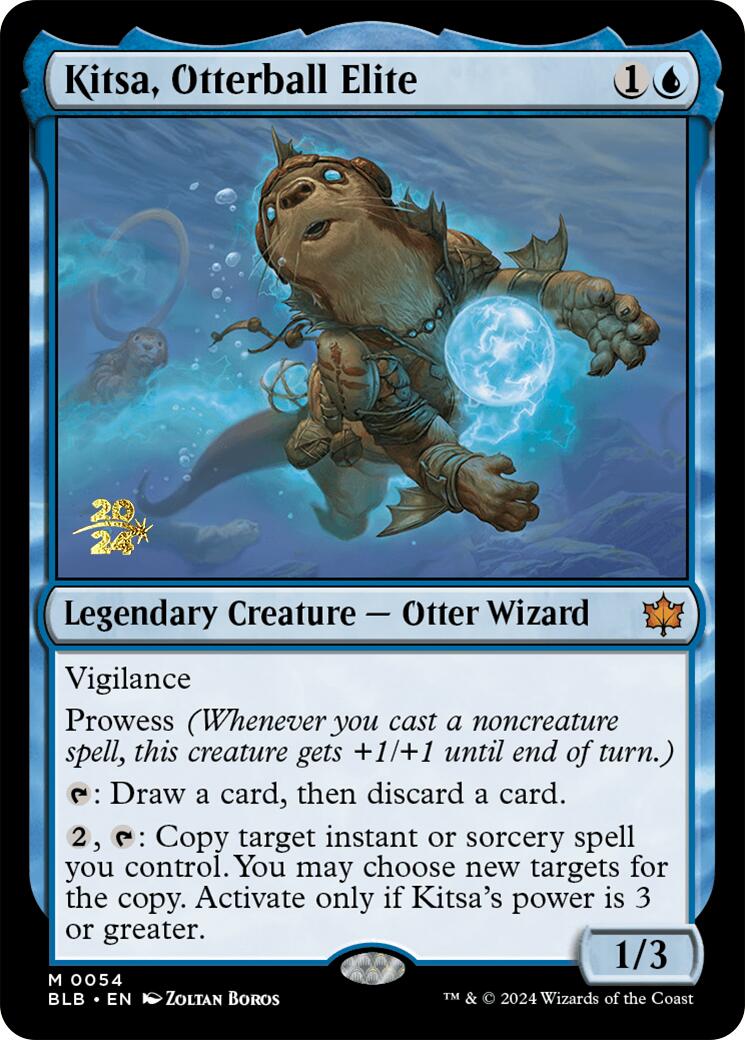 Kitsa, Otterball Elite [Bloomburrow Prerelease Promos] | Anubis Games and Hobby