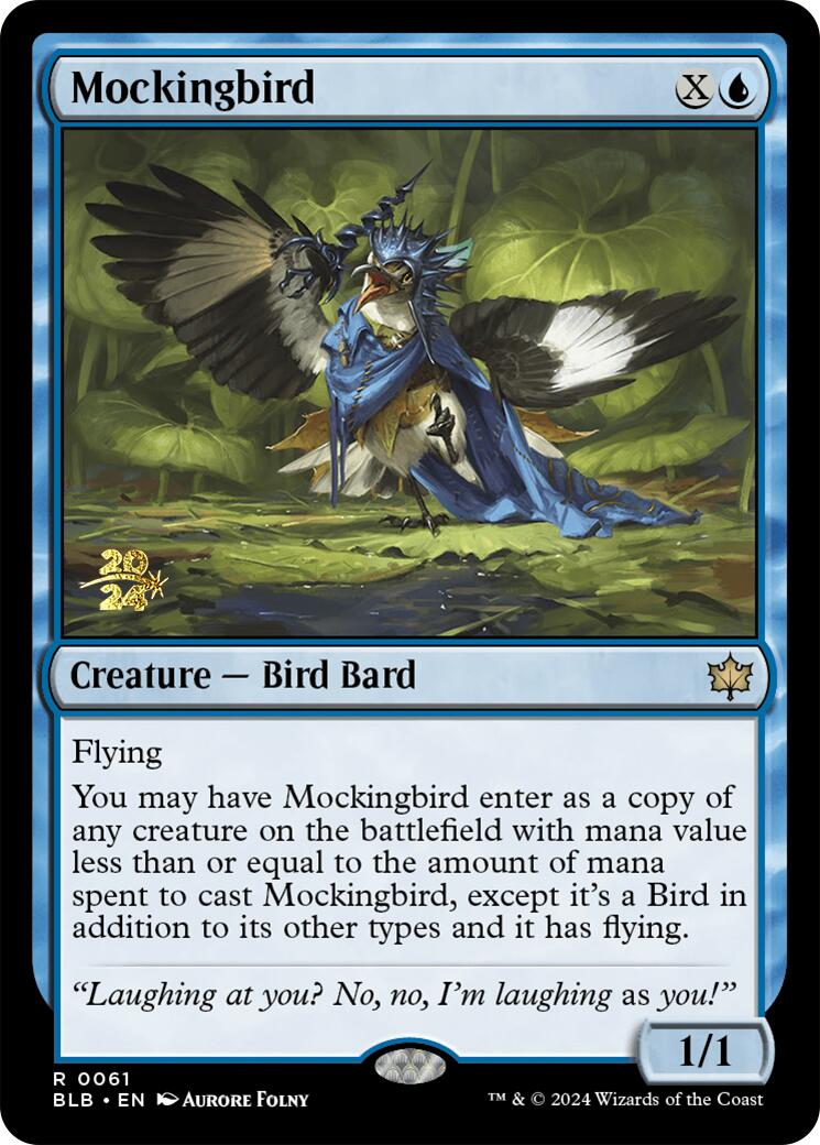 Mockingbird [Bloomburrow Prerelease Promos] | Anubis Games and Hobby