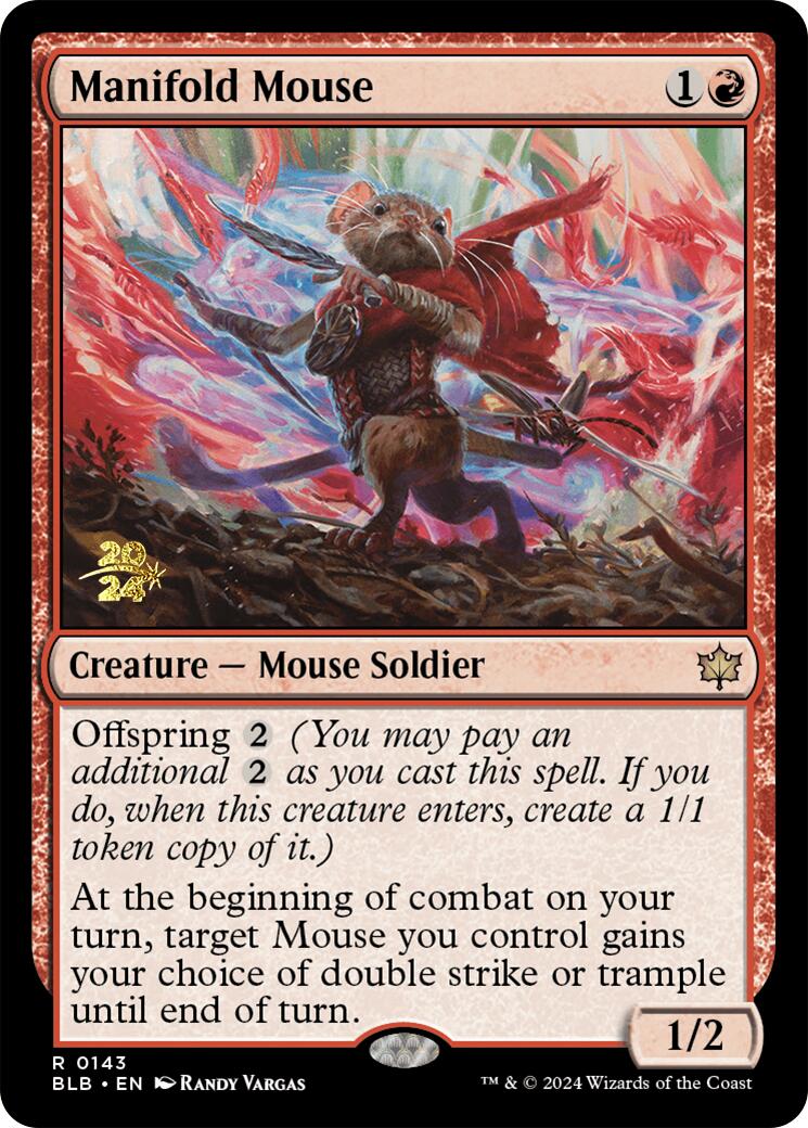 Manifold Mouse [Bloomburrow Prerelease Promos] | Anubis Games and Hobby