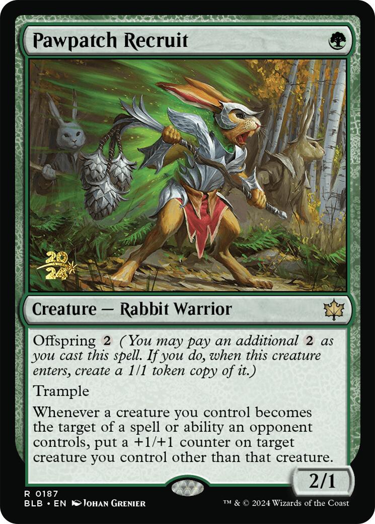 Pawpatch Recruit [Bloomburrow Prerelease Promos] | Anubis Games and Hobby