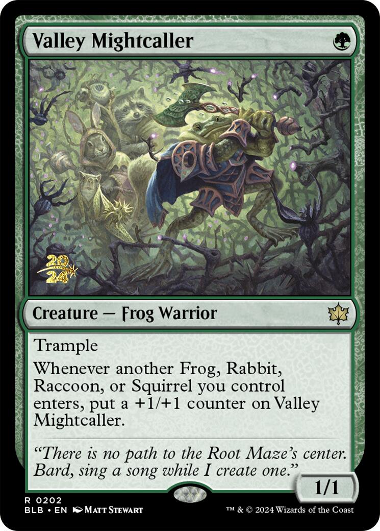 Valley Mightcaller [Bloomburrow Prerelease Promos] | Anubis Games and Hobby